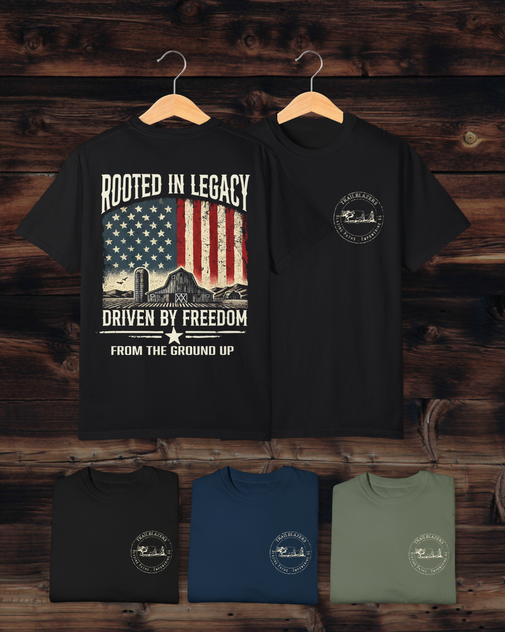 Rooted in Legacy – Farm Flag Tee