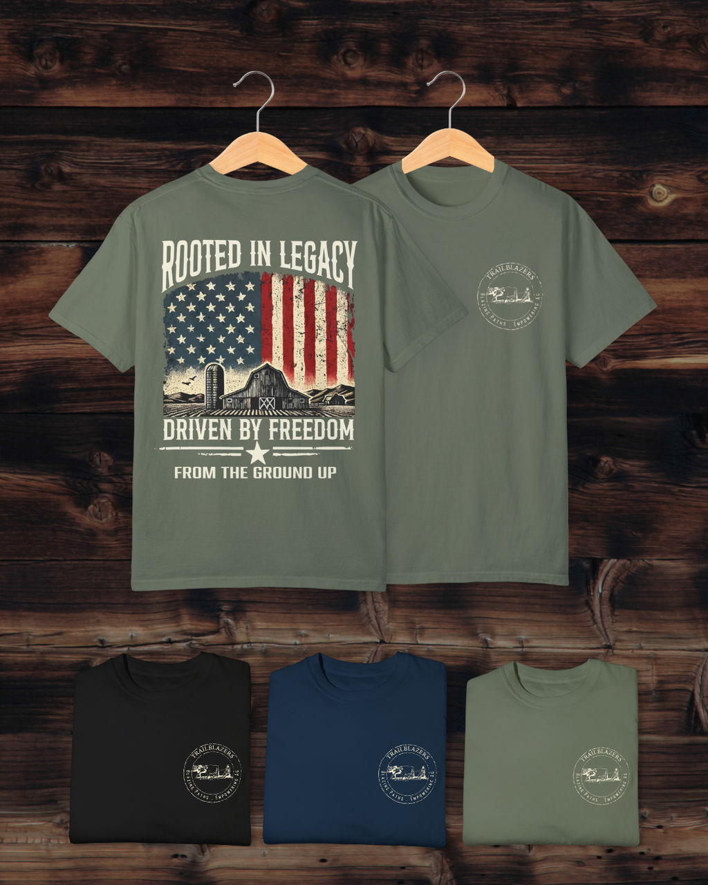 Rooted in Legacy – Farm Flag Tee