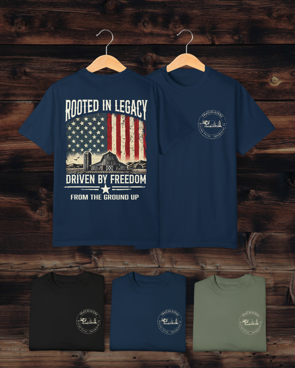 Rooted in Legacy – Farm Flag Tee