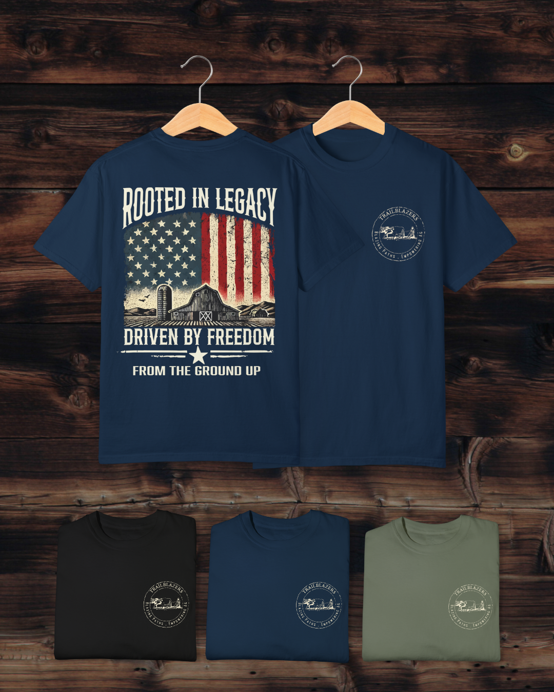 Rooted in Legacy – Farm Flag Tee